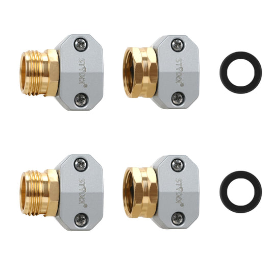 Garden Hose Repair Connector Fitting, Aluminum Mender | Hand Tools - Image 1