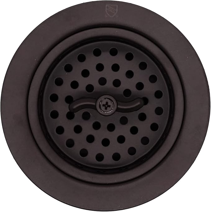 Westbrass Wing Nut Style Large Kitchen Sink Basket Strainer, 2 Pack, Oil Rubbed Bronze, D2135-12