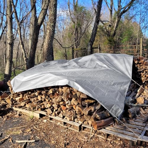 Tarps Heavy Duty Waterproof 10x12 FT,Sliver 12 Mil | Travel Essentials - Image 3