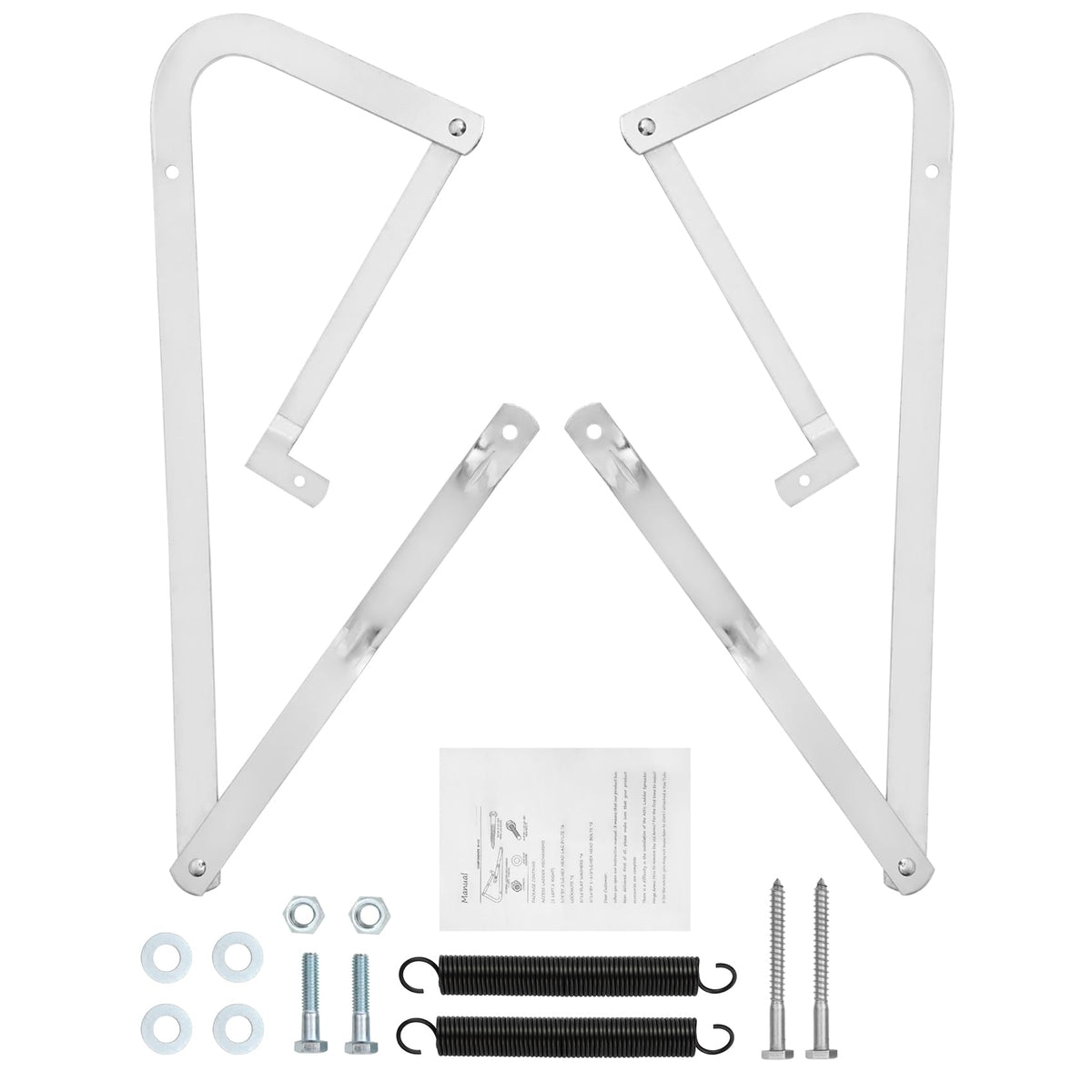 Heavy Duty 55-1 Attic Ladder Spreader Hinge Arms with Springs - Image 1