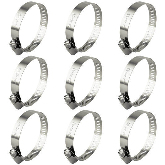 ZIPCCI Hose Clamp, 2 Inch Stainless Steel Worm Gear fuel | Hand Tools - Image 1