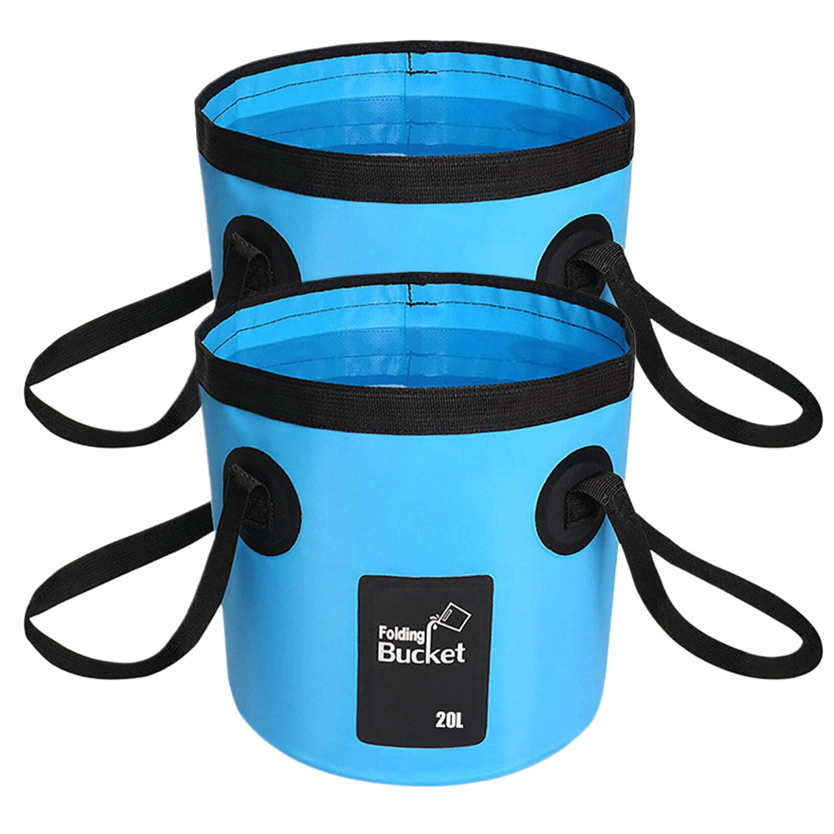 Collapsible Bucket for Camping, Folding Car Wash Bucket - Image 1