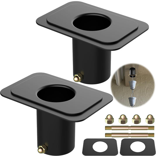 2pack Rain Chain Gutter with Bolt Anti-Rust Black Metal - Image 1