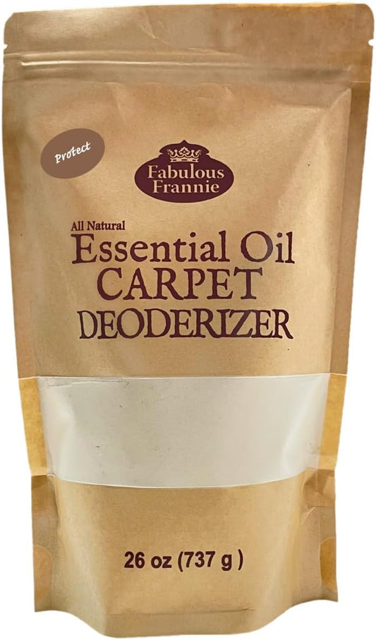 Fabulous Frannie All Natural Ingredients No Synthetics Protect Scent Carpet Care REFILL made with Pure Essential Oils Clove, Lemon, Cinnamon, Eucalyptus and Rosemary 26oz (Pack of 1)