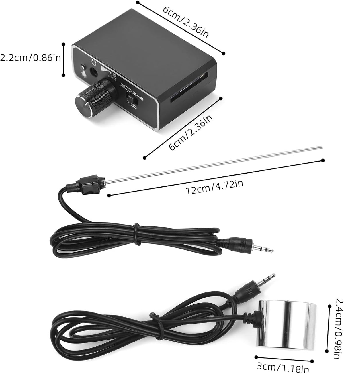 Acoustic Water Leak Detector with Dual Probes & Headphones