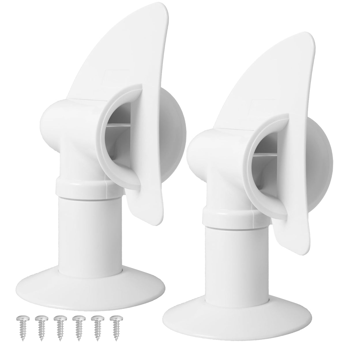 TonGass (2-Pack, White RV Rotating Sewer Plumbing Vent Cover - Image 1