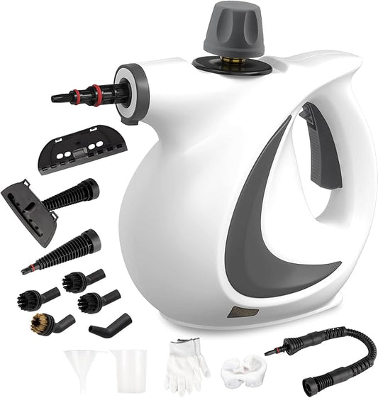 Handheld Steam Cleaner with 14-Piece Accessory Set, Steam Cleaner for Home Use, Portable Steamer for Cleaning Car Upholstery Tile Grout Home