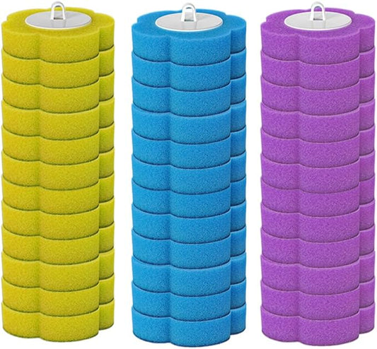 36 PCS Disposable Toilet Brush Heads, Toilet Bowl Wand Refills for Toilet and Bathroom Cleaning, Disposable Toilet Cleaner Refill Pads for Washroom Mats Brush Cleaning System (36PCS)