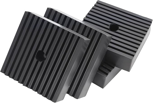 Solid Shock Pad for Air Compressor Vibration Pad or Equipment Shock Absorbing, Air Compressor Rubber Mounts Solid Rubber Anti-Vibration Isolation Pad, Super Duty 4"X4"X1" 4-Pack