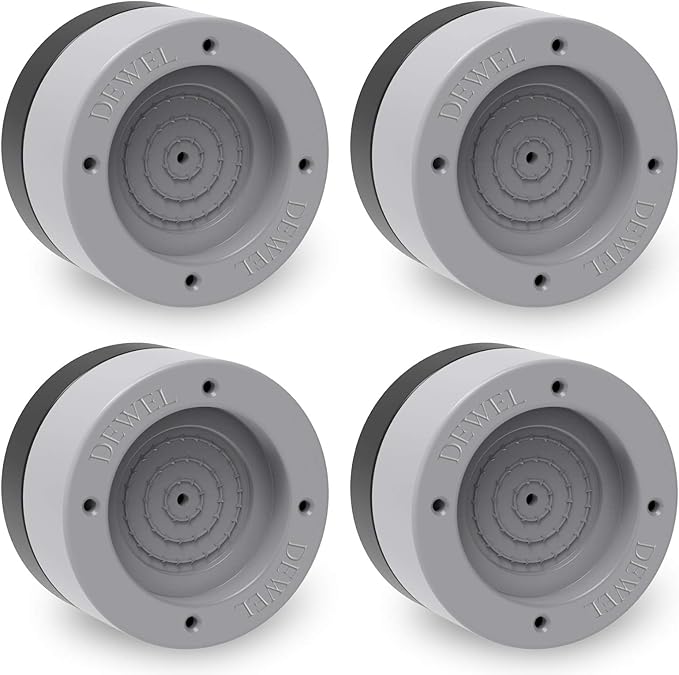 Anti Vibration Pads Shock and Noise Cancelling Washing Machine Support,Washing Machine Pan for Washer and Dryer Protects Pedestals,Protect Washer Dryer from Shaking Walking Stabilizer Mat