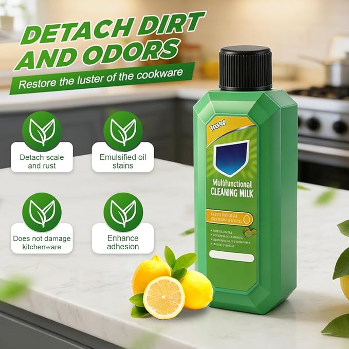 Cleaning Milk House Cleaner, 2026 New Durable Stain Remover for Kitchen, Concentrated Cleansing Lotion for Bathroom, Multifunctional Cleaner for Household Use Suitable for Families (1pcs)