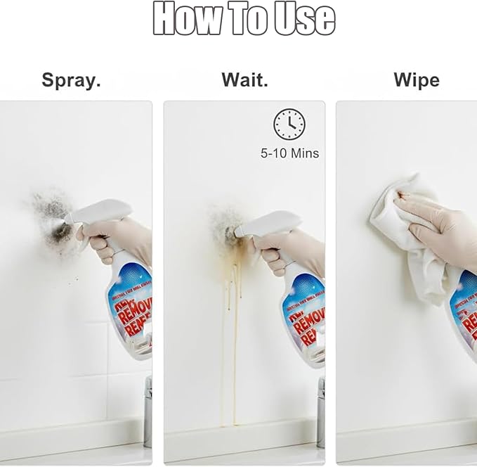 8.46 Fl Oz Highly Effective Removal Spray, Wall Cleaner Spray for Walls, Multi-Surface Cleaning Solution, for Walls, Wood, Tile (1)