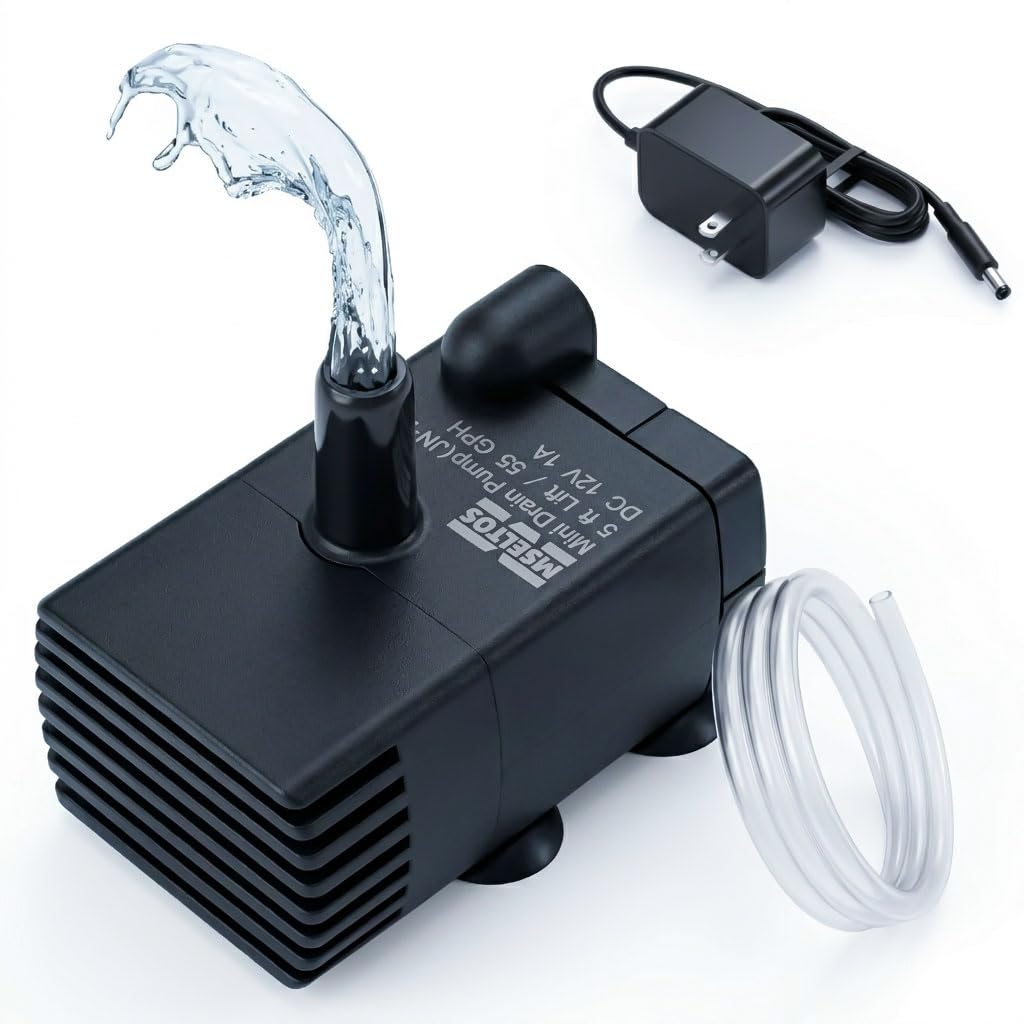 Automatic Small Sump Pump with Water Sensor, 5 FT Lift 55 GPH - Image 1