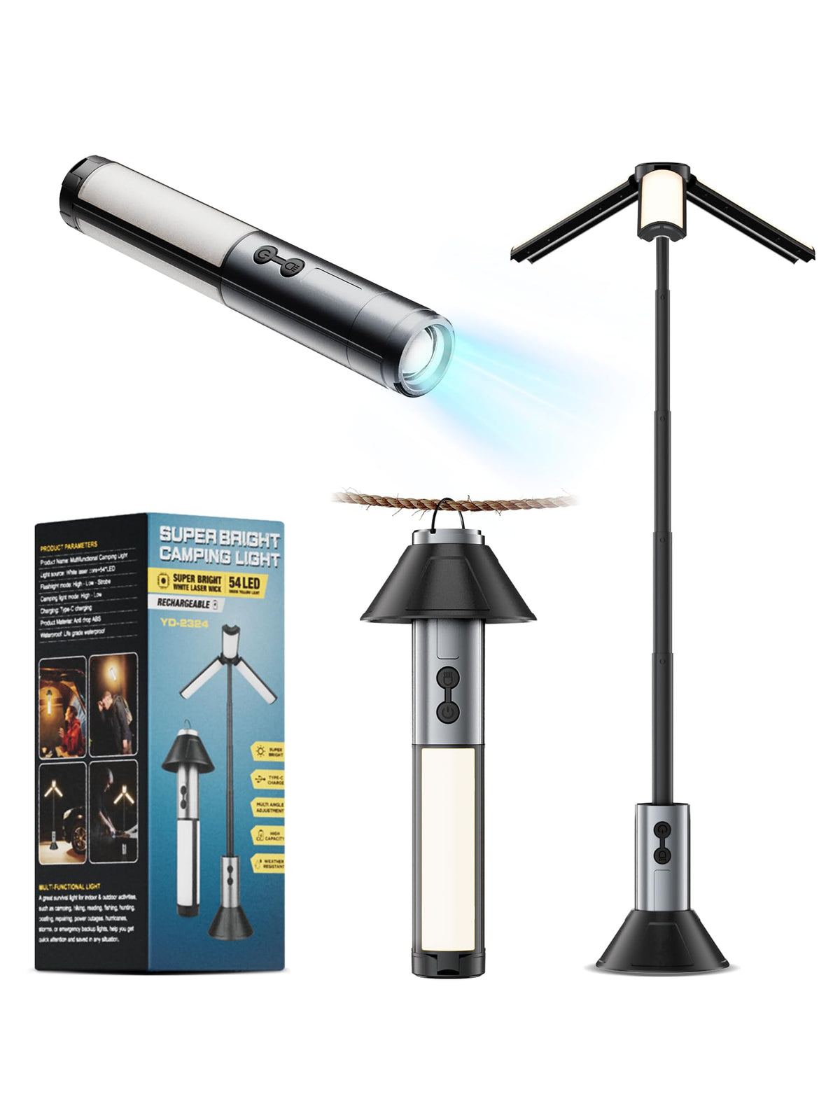 Rechargeable Lantern for Power Outages, 4500mAh | Travel Essentials - Image 1