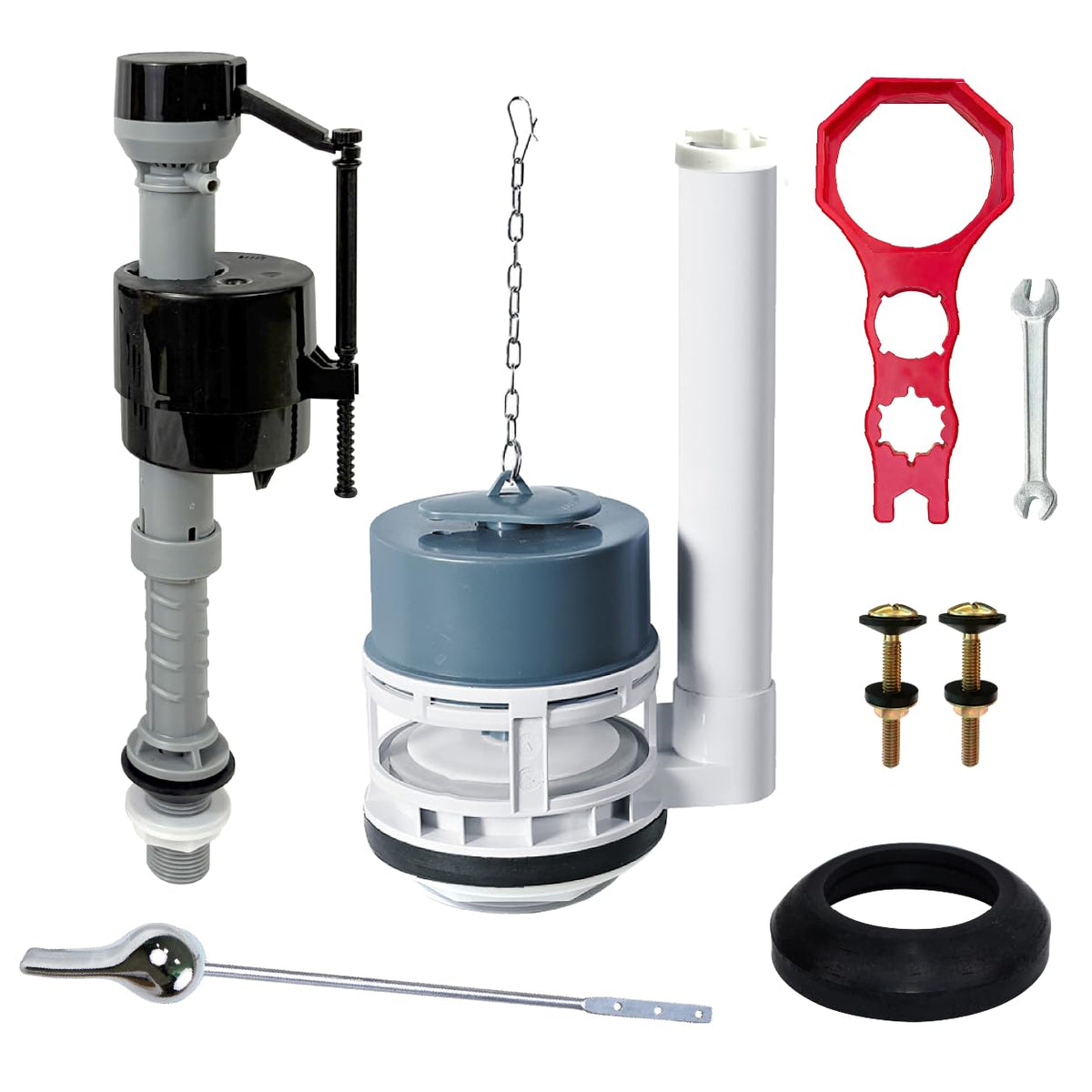 Universal 3-Inch Toilet Repair Kit, Upgraded Design Flush Valve - Image 1