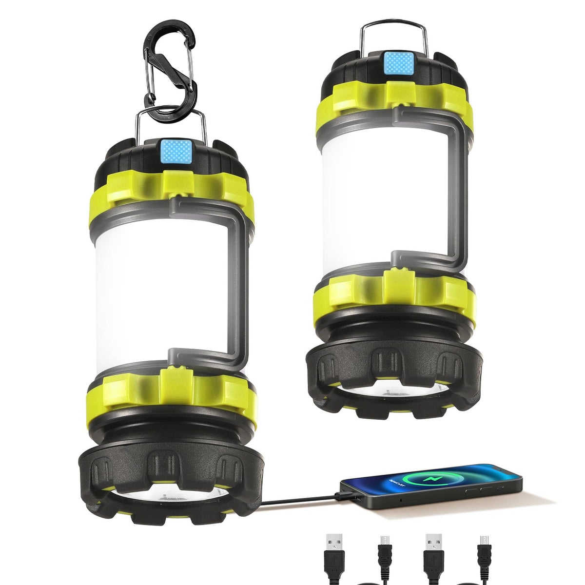 Consciot 2 Pack LED Camping Lantern Flashlight | Travel Essentials - Image 1