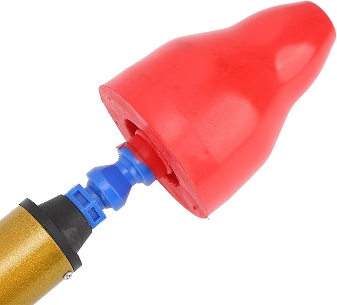 flexman Toilet Plunger, Multifunctional Heavy Duty Drain Clog Remover, High Pressure Air Drain Blaster Plunger for Clogged Pipe Floor Drain Bathroom (Red)