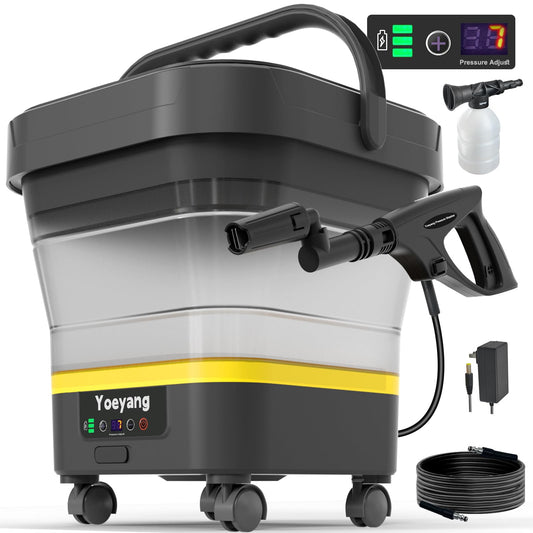 Portable Cordless Cleaner with Tank: Foldable Electric - Image 1