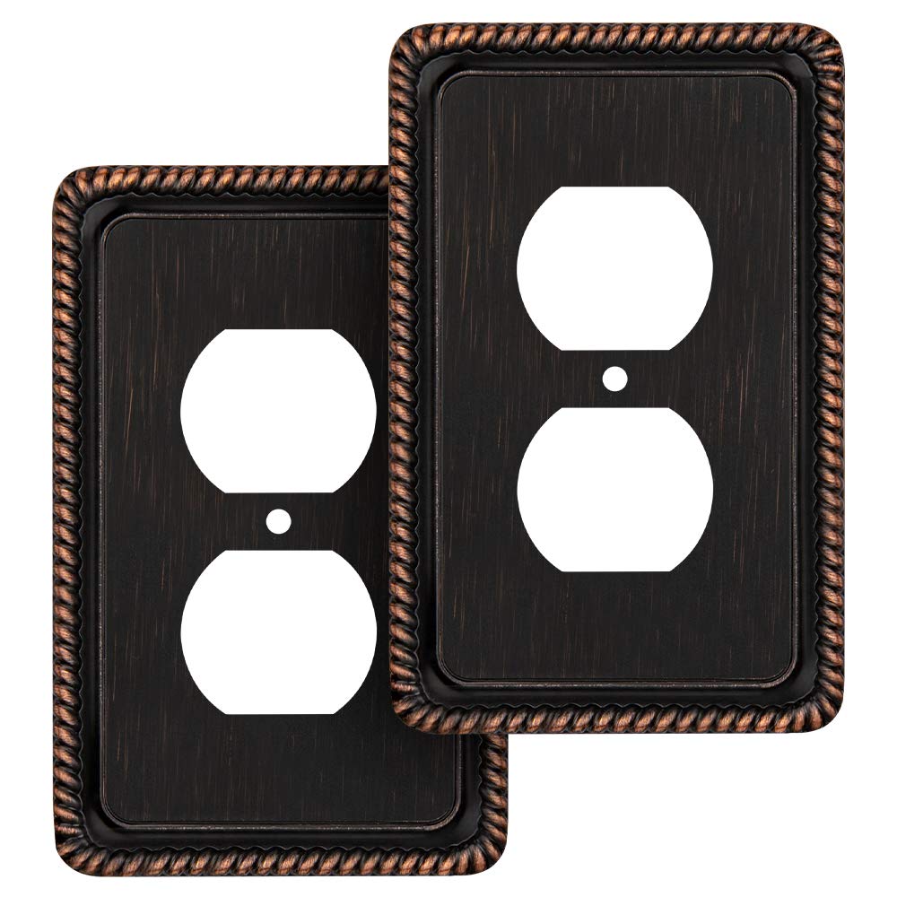 Rope Edge Decorative Wall Plate Switch Plate Outlet Cover - Image 1