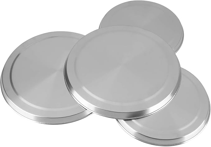 4Pcs/Set Stainless Steel Kitchen Stove Top Burners Covers Cooker Silver Kitchen Stove Cover for Standard Sized Electric Stove