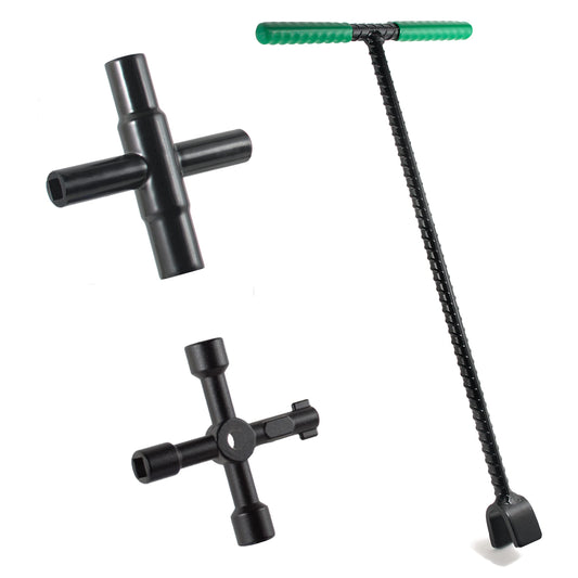 Water Meter Key 16 inch Kit - Industrial Grade Curb Key - Image 1