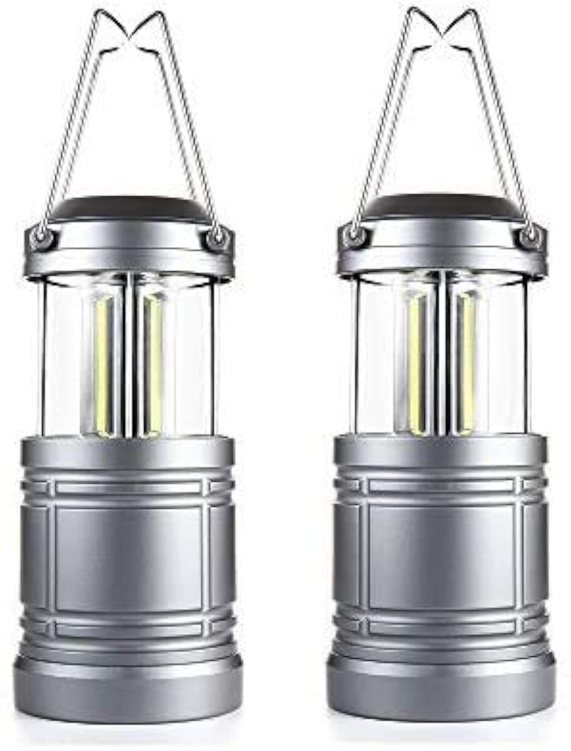 2 Pack LED Camping Lantern,Battery Powered Hanging | Travel Essentials - Image 1