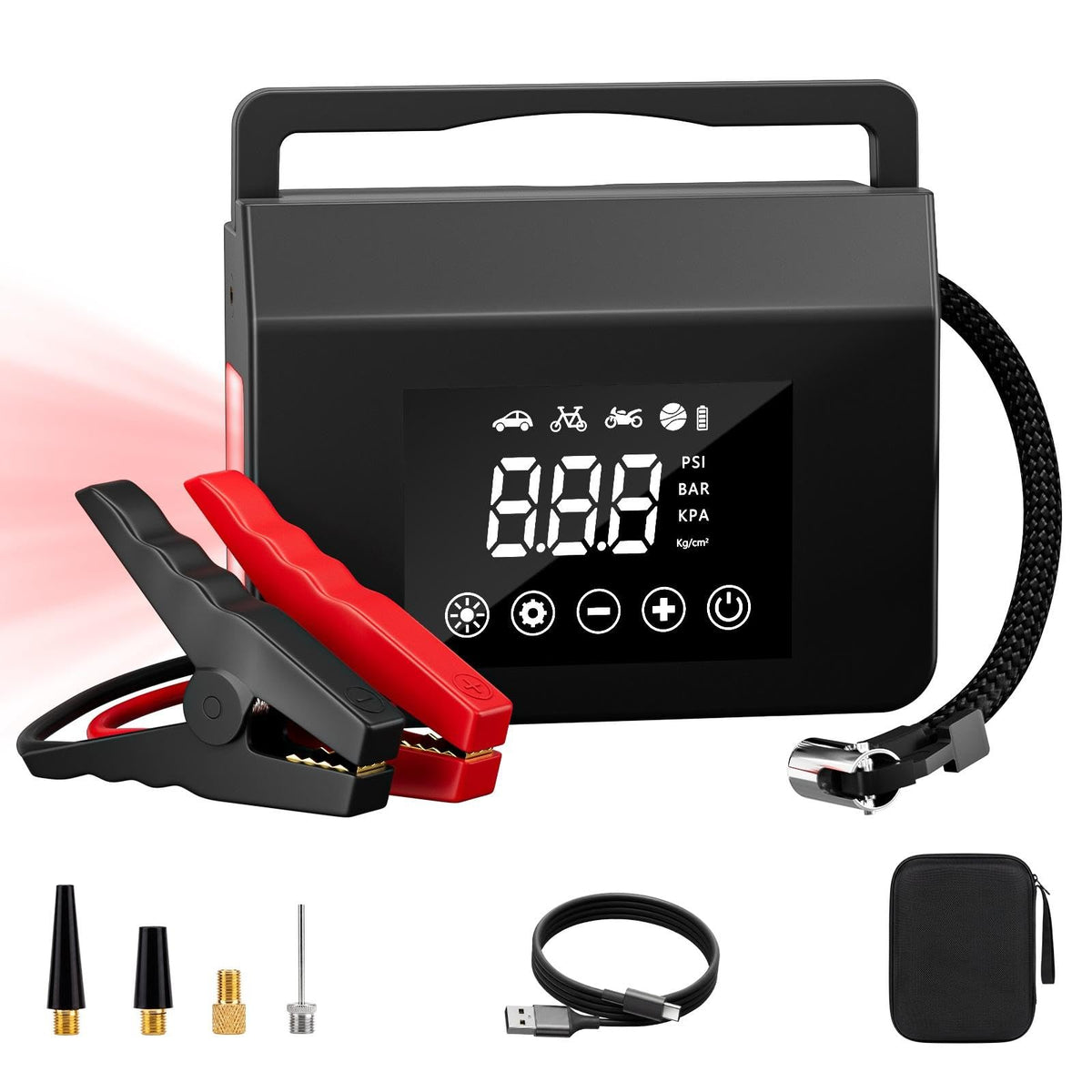 Tire Inflator Portable Air Compressor 150PSI Car Battery - Image 1