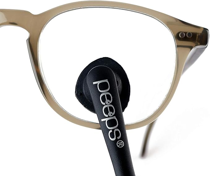 CarbonKlean Peeps Glasses Cleaner - for Eyeglasses, Reading Glasses, and More - Lens Cleaner with Carbon Microfiber Tech-Injected Purple-3 Count (Pack of 1)