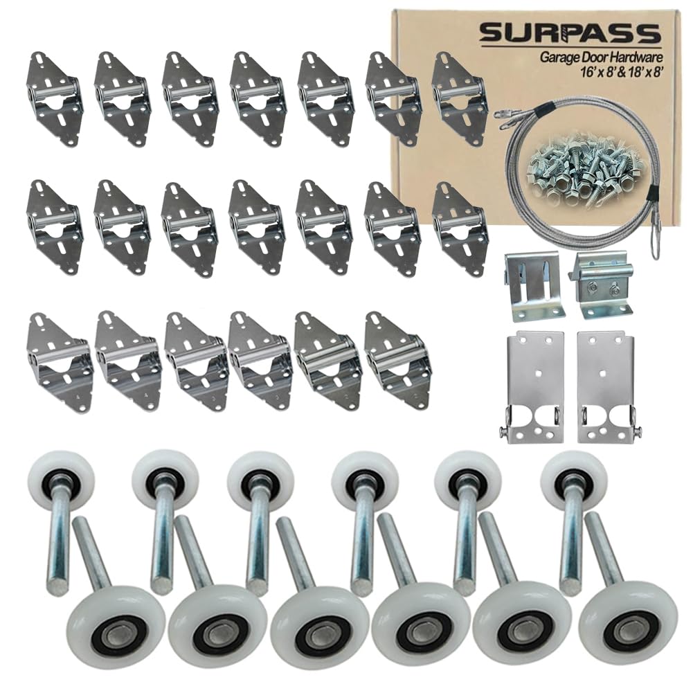 Surpass Garage Door Hardware Kit Roller/Hinge/Top - Image 1