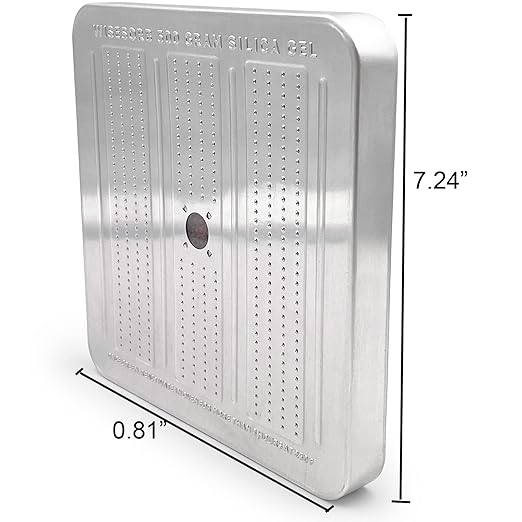 7 Packs 500 Gram Desiccant Canisters, Indicating & Rechargeable Gun Safe Dehumidifier, Portable Desiccant Canister, Silica Gel Moisture Absorber for Storage