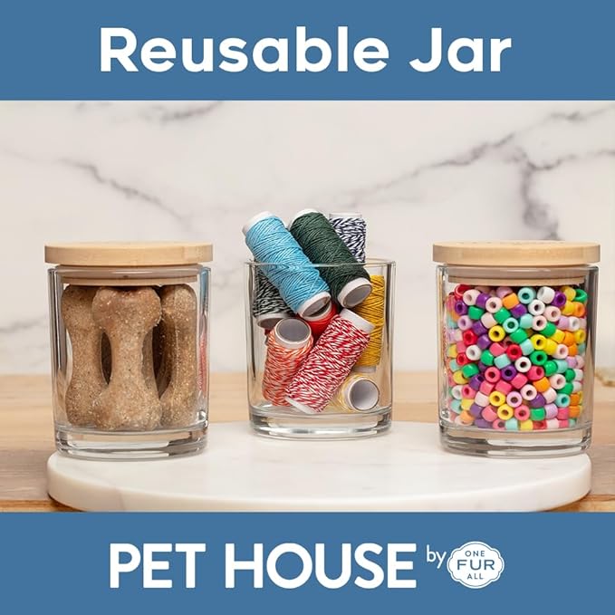 Pet House Pet Odor Candle Plant Based Hot Chocolate Candle Clean Burning, Long Lasting for Home, Hot Cocoa 2 Pack