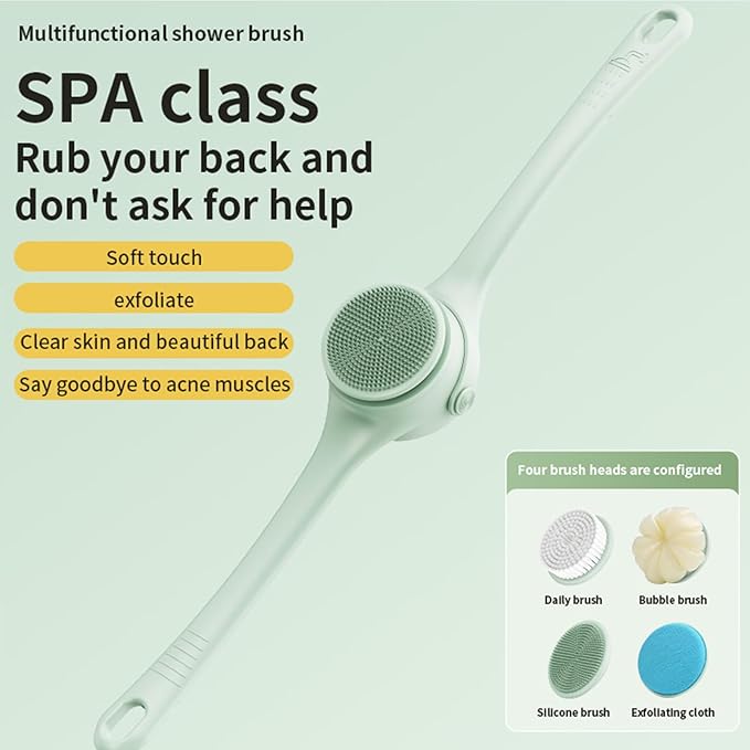 Electric Body Scrubber - Electric Bath Massage Scrubber - Cordless Body Cleaning Brush | for Shower Bathroom Toilet Hotel Home Family Spa