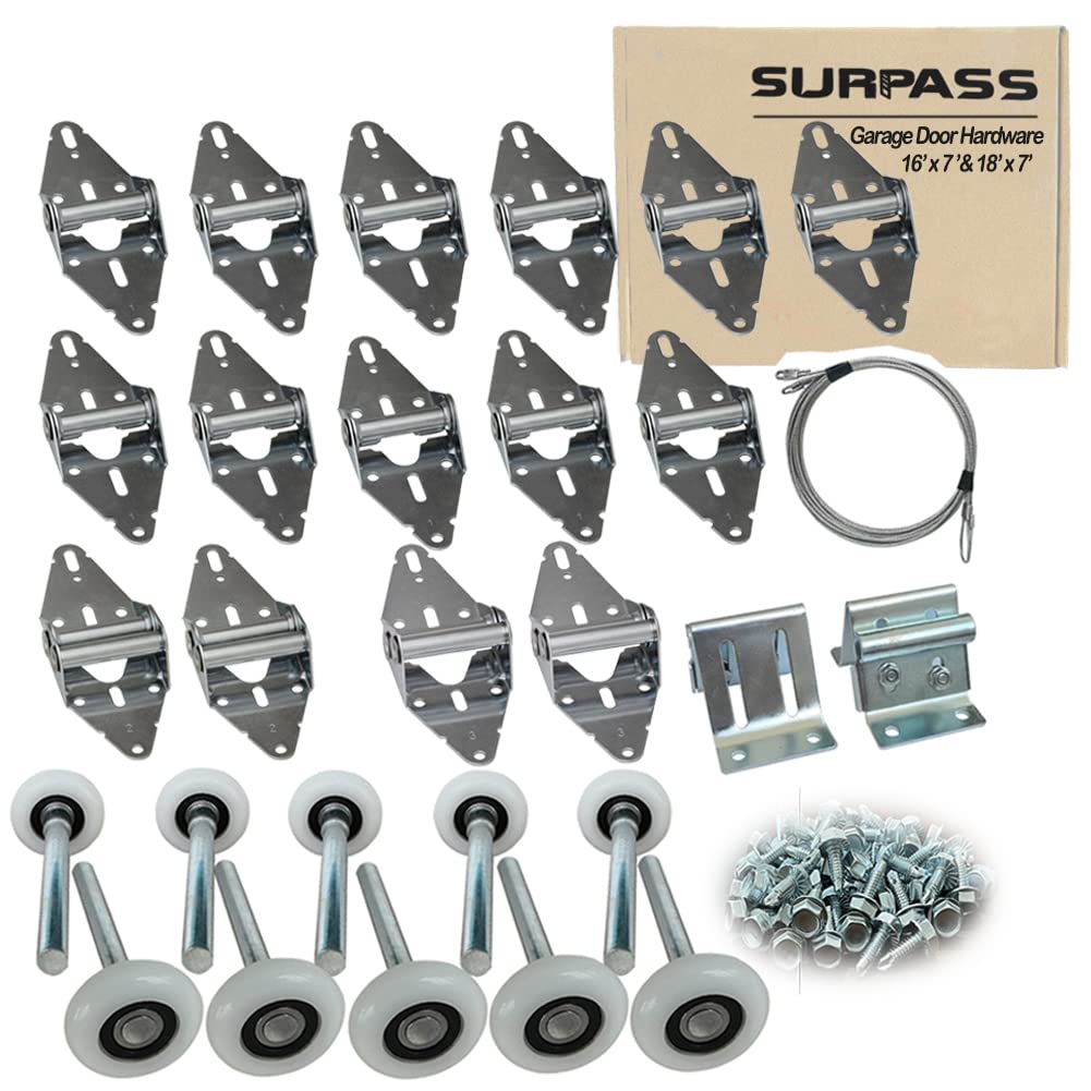Surpass Garage Door Hardware Kit Roller/Hinge/Top - Image 1