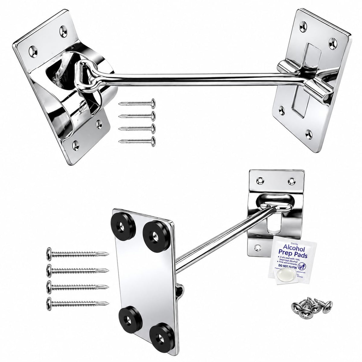 RV Trailer 6” Stainless Electropolished Door Hold Latch Wind - Image 1
