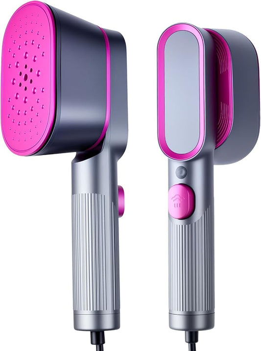 Travel for Clothes, 110V Portable Steamer, 10s Heat Up, Steamer & Iron 2 in 1, Travel Size Garment with Large Ceramic Heat Panel, Ideal for Global Traveling