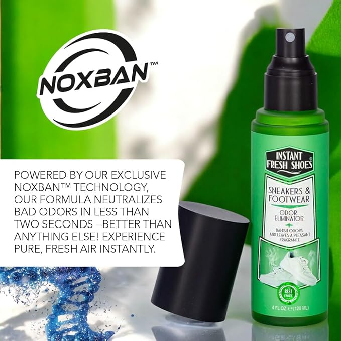 Shoe Deodorizer & Foot Odor Elimination Spray - Instant Shoe Smell Remover for Sneakers, Cleats, Boots, All Footwear, Gym Bags & Sports Equipment - Fresh Lavender Scent - 4 fl oz.