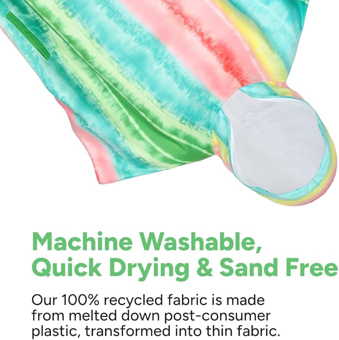 Dock & Bay Adult Poncho - Hooded Towel with Deep Pockets, Changing Robe - Quick Dry - Compact, Lightweight - Includes Bag