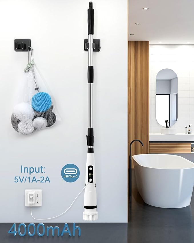 iezfix Electric Spin Scrubber X01 + Electric Cleaning Brush X03