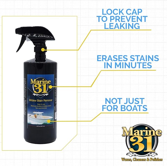 Marine Mildew Stain Remover & Cleaner, 32oz