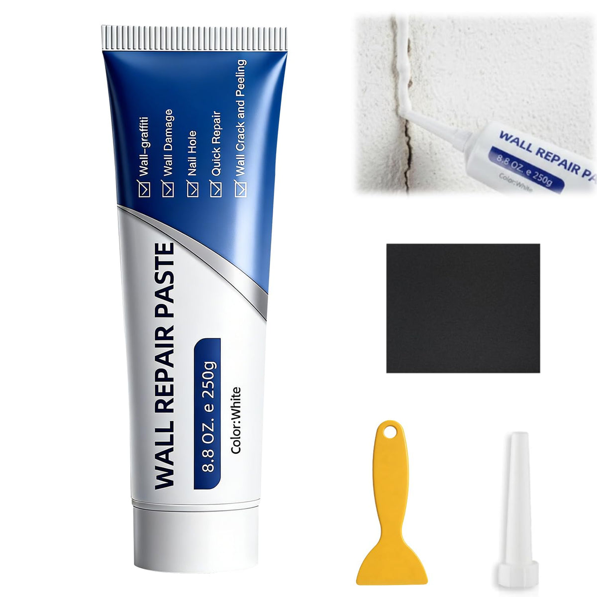 Wall Repair Paste Tube, Drywall Repair Kit - Image 1