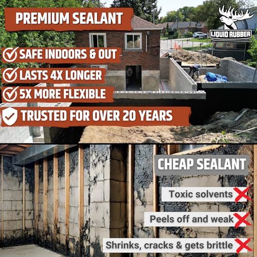 Liquid Rubber Basement & Foundation Sealant - Shower Liner - Image 5