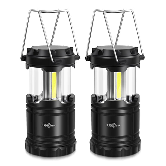 LED Camping Lantern, Battery Operated, 2 Pack - Image 1