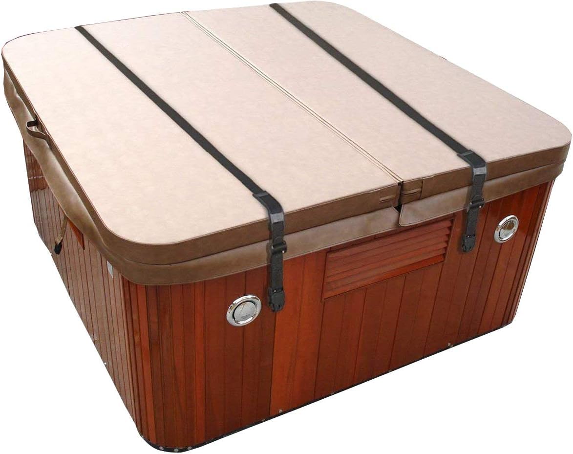 2 PCS Heavy Duty Hot Tub Cover Wind Straps - Image 1