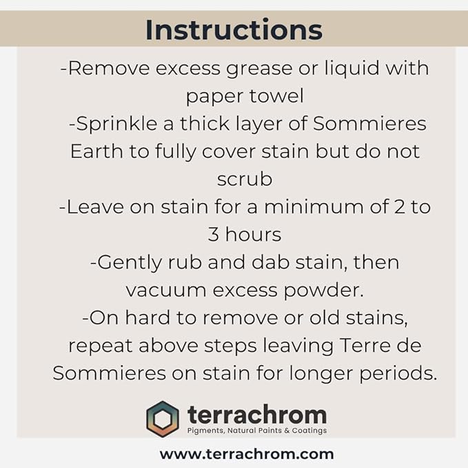 Terre de Sommières | Sommieres Earth, 100% natural Dry Stain Remover (1 KG)