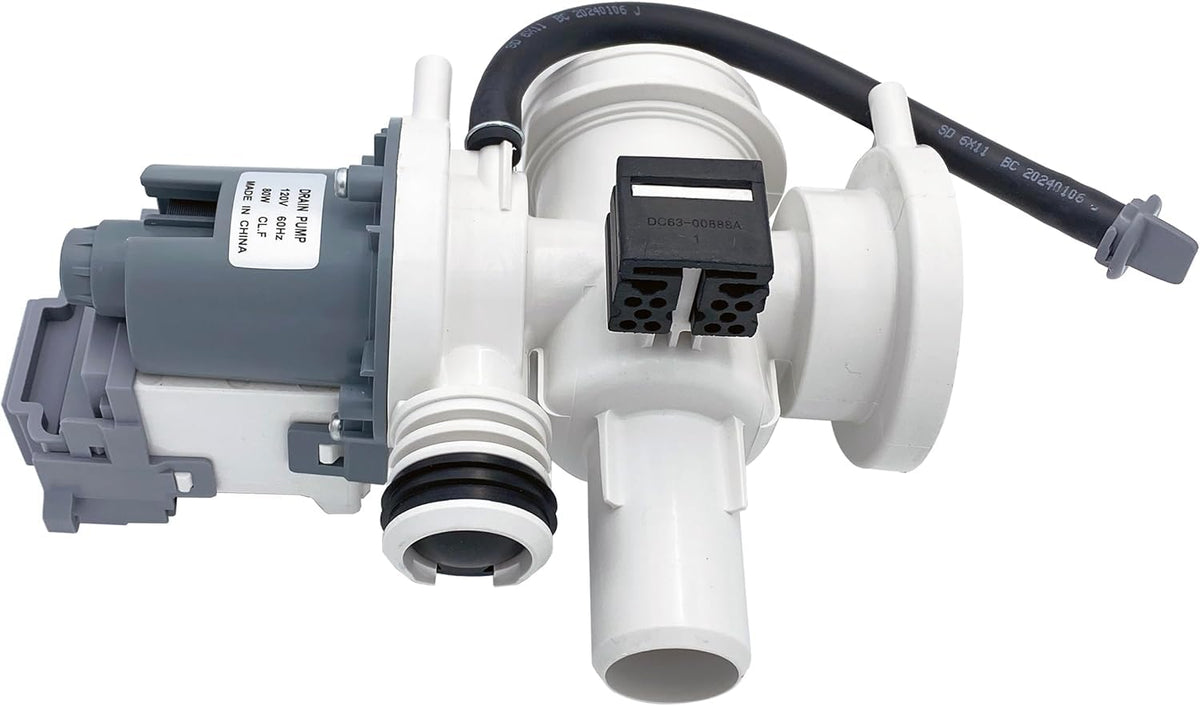 Washer Drain Pump Assembly Compatible with Samsung WF45R6300AW/US - Image 1
