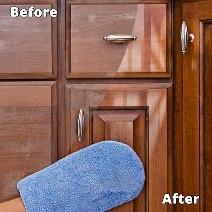 Rejuvenate RJ16CCLAM Cabinet & Furniture Restorer 16 oz, Clear, 16 Fl Oz & Scrub Soap Scum Remover Non-Abrasive Cleaning Formula-Spray and Rinse, 24-Ounce