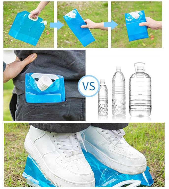 Collapsible Water Container Bag Plastic Carrier Tank Folding Bags - Image 6