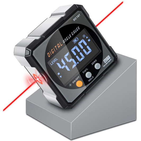 Digital Angle Finder & Gauge, Magnetic Dual Laser Inclinometer - Image 1