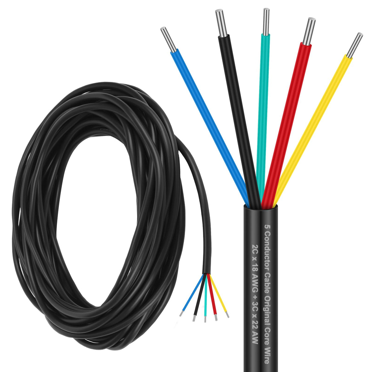 25 ft 5 Conductor Electrical Wire Gate Openers Accessories - Image 1