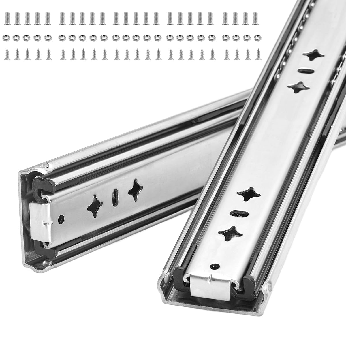 Heavy Duty 36" Drawer Slides, Full Extension Ball Bearing, 300LB - Image 1